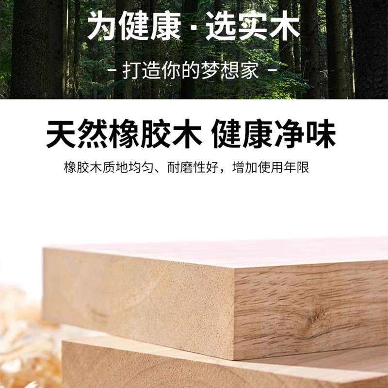 新中式梳妆台实木化妆桌斗柜一体卧室收纳柜高级美式原木圆镜带灯