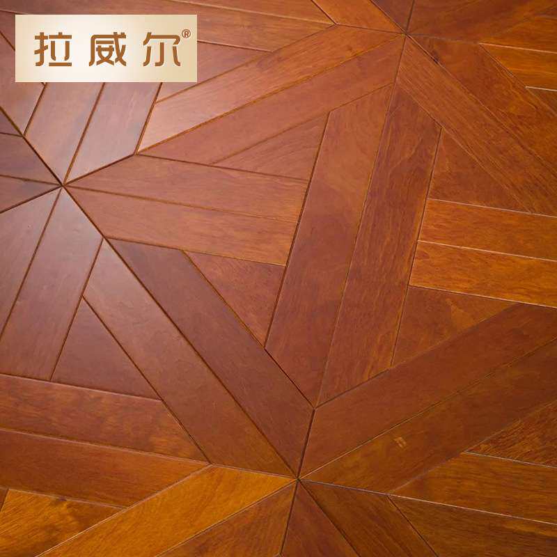 热销艺术拼花复合地板家用中式个性卧室复古多层浮雕凡尔赛厂家
