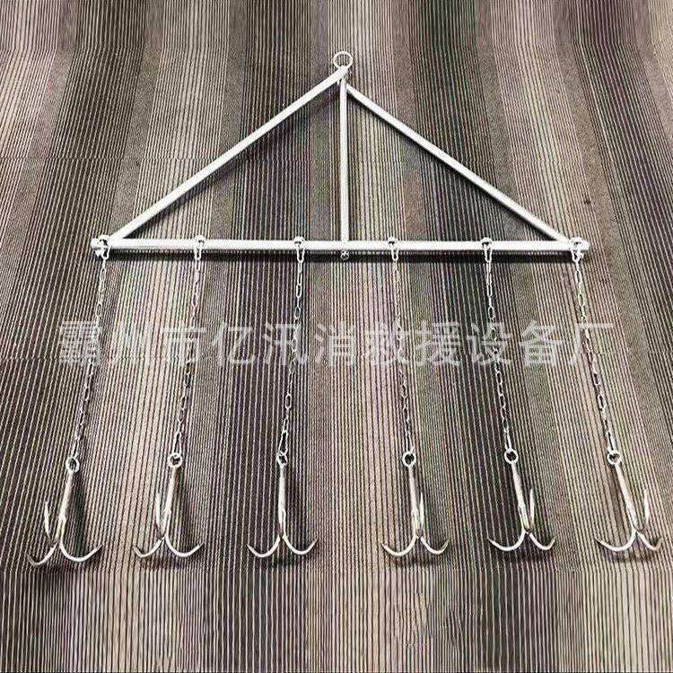 滚钩整体三角可拆卸式设计拖拽牵引绳强度25KN不锈钢铰链强度14KN
