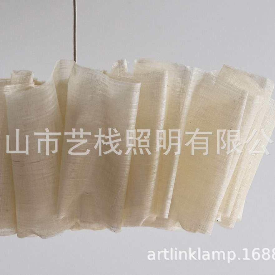 蕉麻玫瑰花吊灯-布艺吊灯跨境电商蜡烛热卖芭麻材料