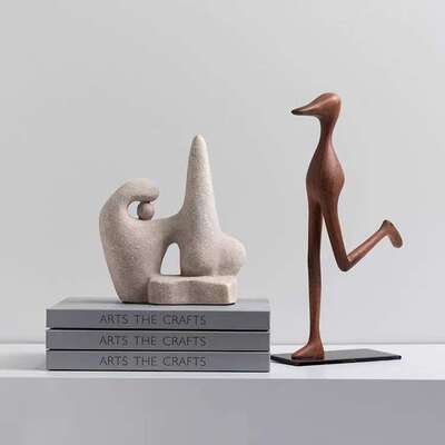 抽象现代Birdman摆件 样板间家居客厅橱窗电视柜创意软装饰品