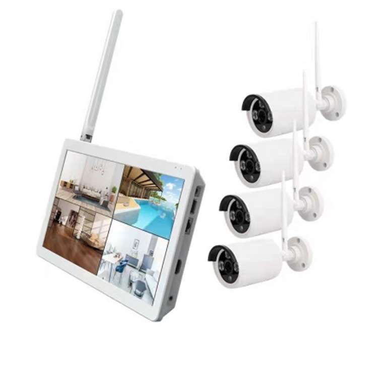200万像素无线监控套装 4CH NVR 4MP CCTV Wireless System Audio