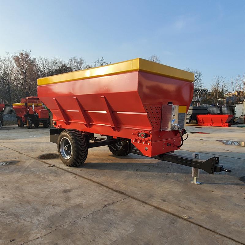 硕鑫液压双圆盘后抛撒肥车-农家肥厩肥撒粪车LL