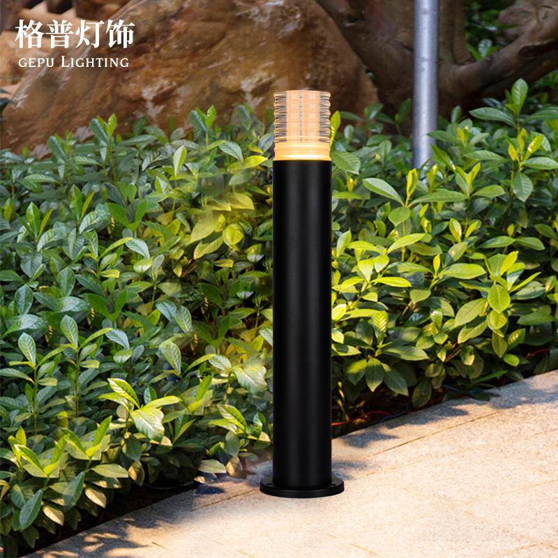 草坪灯亚克力灯罩户外防水庭院灯led室外园林绿化景观花园灯圆形