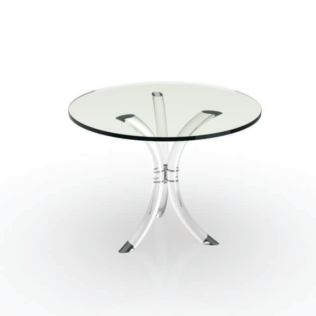 厂家直供亚克力透明家具桌子耐压不变形有机玻璃圆形桌子