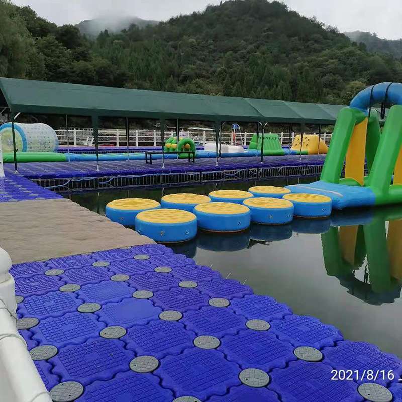 塑料栈道游船泊位浮筒 厂家 码头水上浮筒 水上浮动浮桥平台