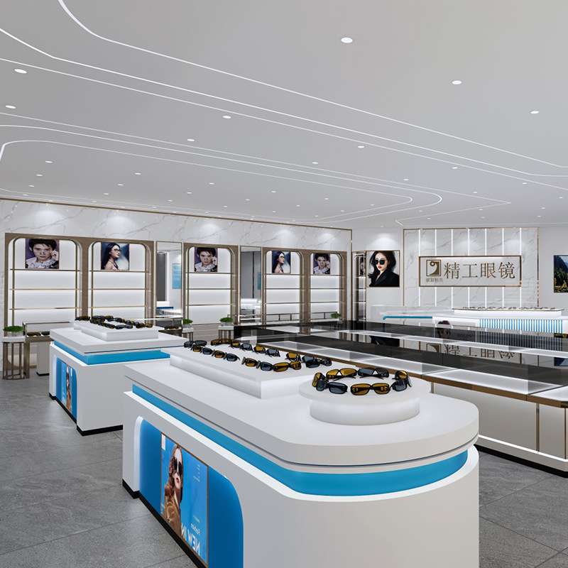 汇尚眼镜展示陈列柜眼镜柜柜台烤漆商场眼镜店商品展示架珠宝店展