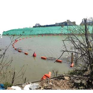 内河警示小浮标 水上拦船航标 江苏阳澄湖附近阻拦索浮标