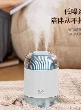海纳斯（HANASS）加湿器 双喷头小型办公室 桌面家用 加湿器 D12