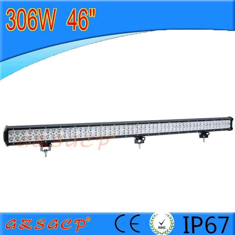 汽车led长条射灯12v24V货车灯超亮防水越野车顶改装前杠灯306W