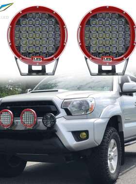 185W LED工作灯 9英寸越野行驶灯工程机器车灯 远程射灯