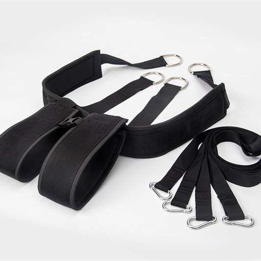 田径雪橇车背带加厚双肩背带负重带阻力爆发力健身体能训练