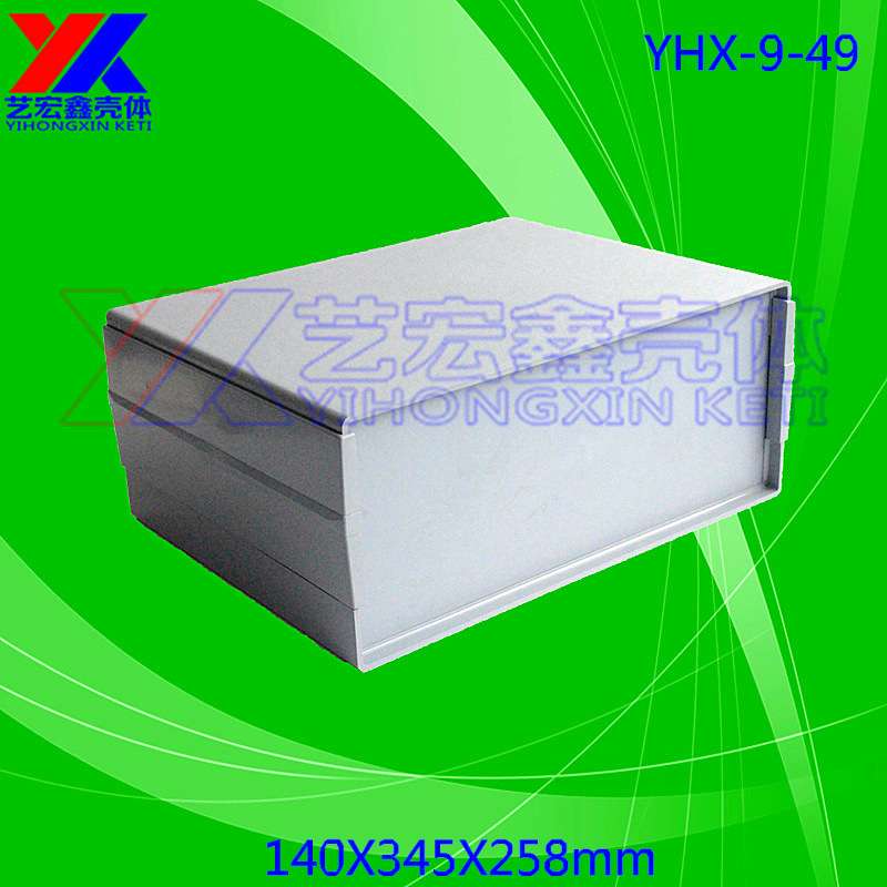 灰色塑料机箱 塑胶模具 控制器外壳加工 仪器仪表外壳开孔9-49