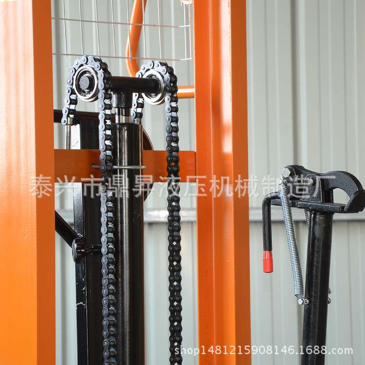 油桶装卸车堆高车倒料车圆桶升高车 铁塑两用 油桶搬运车