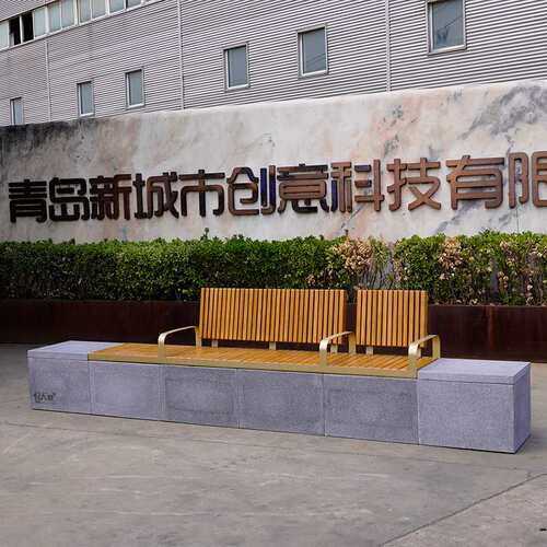 UHPC座凳高性能混凝土座椅GRC混凝土公园椅休闲椅景观座椅