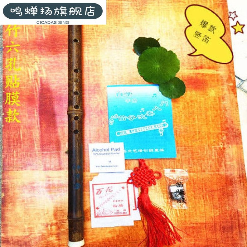 儿童六孔课竖笛紫竹笛达晖侠堂初学零基础小学生6中乐器学生哨孔
