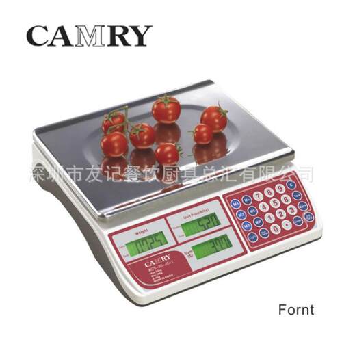 香山CAMRY食物称15KG电子称充电型台秤ACS-15-JC41