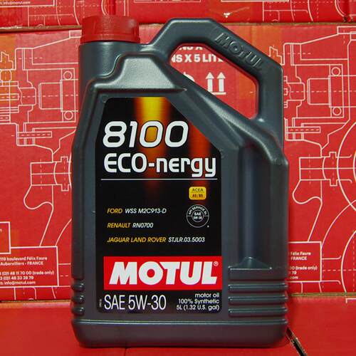 摩特 8100 ECO-NERGY 5W-30 5升 A5B5 SL级 进口酯类全合成机油