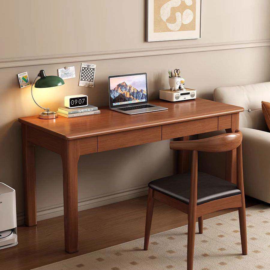 全实木书桌中小学生家用简约写字桌房间成人写字桌卧室办公电脑桌
