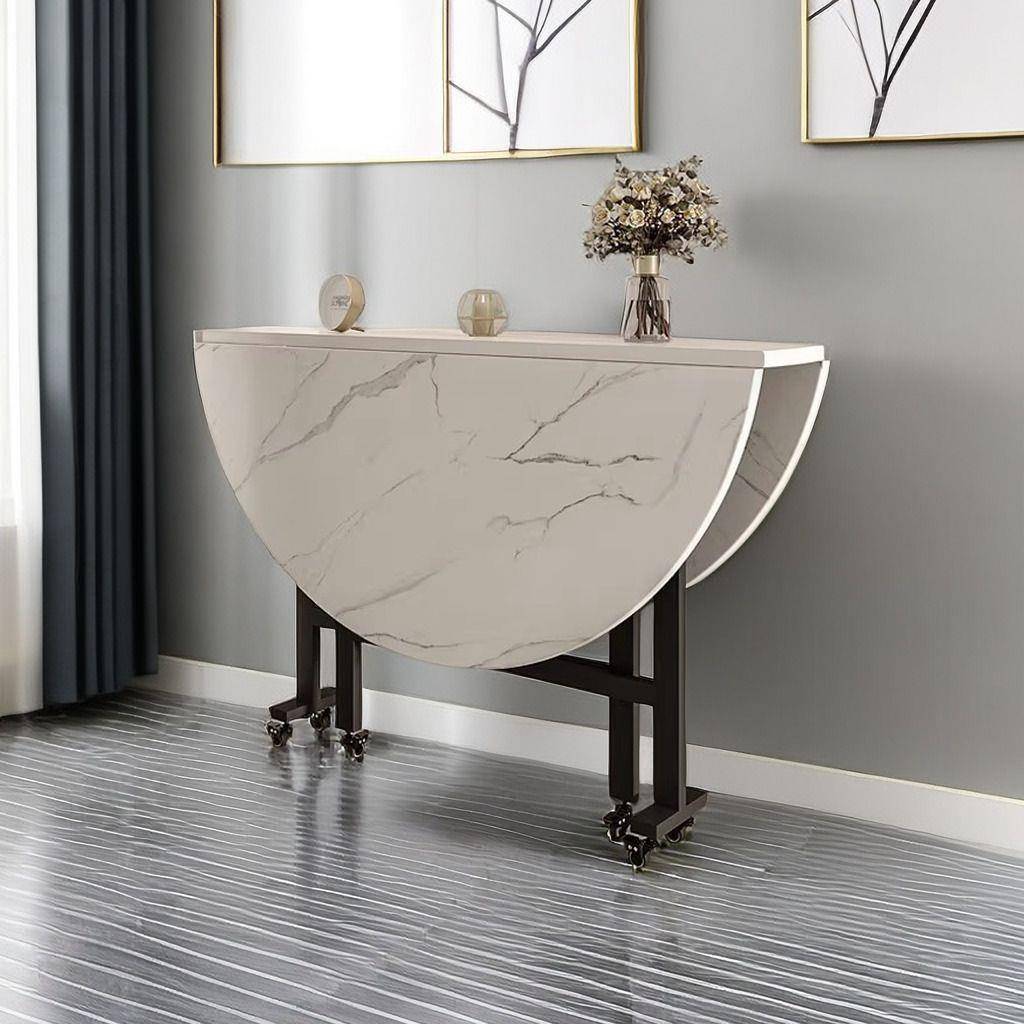 折叠桌可移动简易圆形桌子创意餐桌饭桌家用小户型农村折叠大圆桌