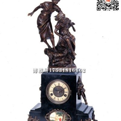 钟表机械铸铜理石古典报时座钟家居客厅仿古董电影道具摆件,家居饰品,座钟,淘宝优惠券,粉丝福利购,淘宝优惠卷