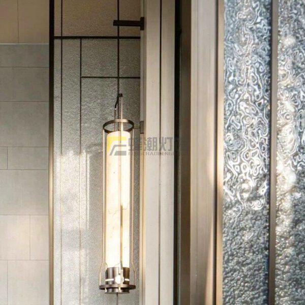 会所大壁灯轻奢灯灯中式壁灯餐吊灯工程餐厅具新中式酒店客厅饭店