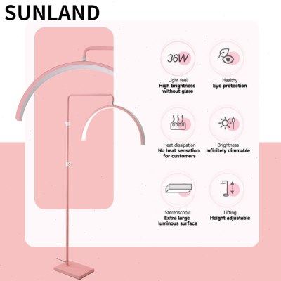 美容落地灯 美甲美睫灯半月粉色钻石纹绣灯U型睫毛立式美容补光灯,家装灯饰光源,其它灯具灯饰,淘宝优惠券,粉丝福利购,淘宝优惠卷