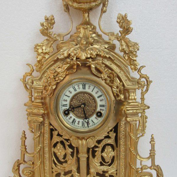 钟表铸铜巴洛克镂空机械座钟镀金欧式黄铜仿古董复刻报时立钟摆钟,家居饰品,座钟,淘宝优惠券,粉丝福利购,淘宝优惠卷