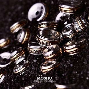 墨树出品基础款 S92w5金银汉堡文玩线束卡环隔片金刚菩提配饰 G22K