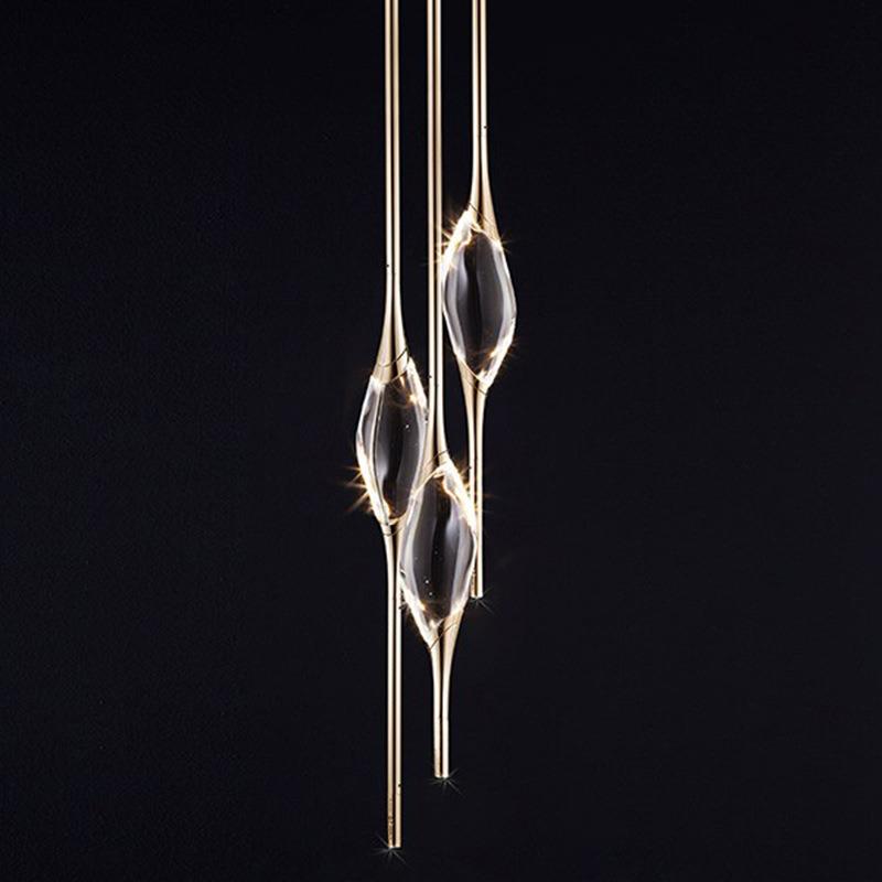 后现代创意水晶吊灯餐厅别墅玄关卧室床头灯样板房吧台设计师吊灯