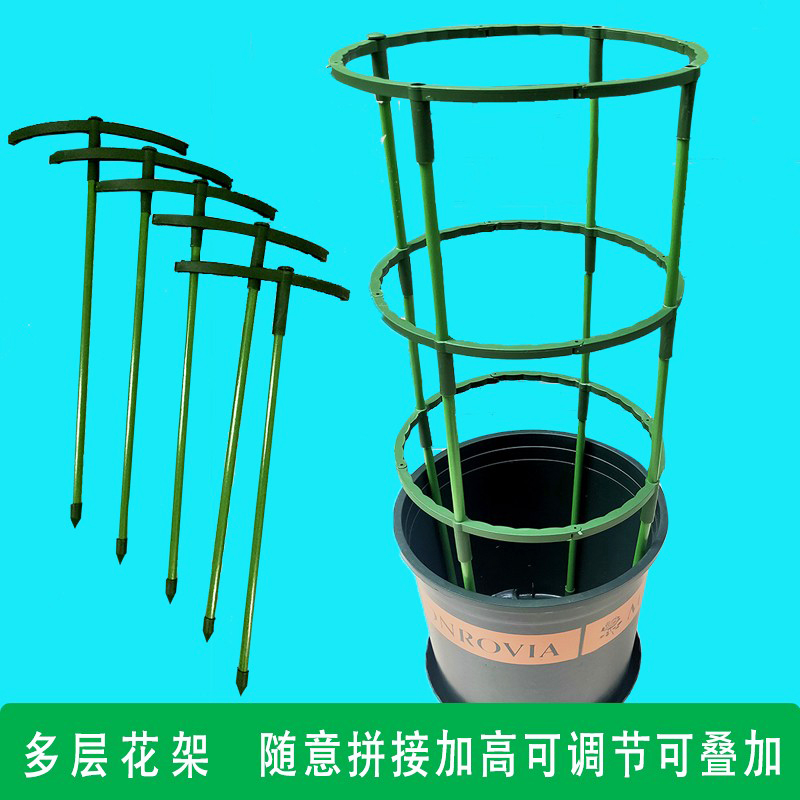 绿萝长藤花架蟹爪兰专用支架网红多G层攀爬藤架支撑杆香雪兰花架
