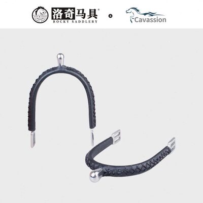 cavassion圆头马刺(皮）英式马刺 刺带 马刺 洛奇马具8110067