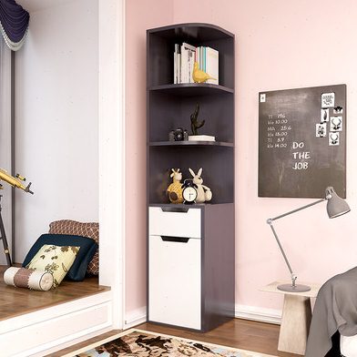 角柜转角柜边柜墙角展示柜拐角置物架客厅弧形三角柜多功能边角柜