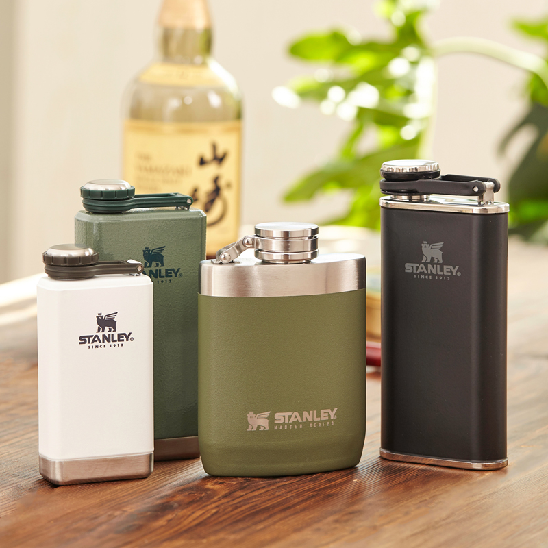 美国stanley酒壶随q身304不锈钢便携式小酒壶迷你加厚高档复古携