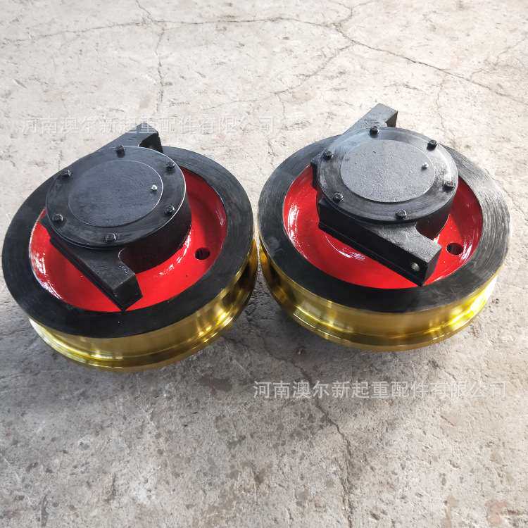 φ500 锻造车轮组 材质42CrMo 轨道行走轮 起重机车轮组厂家