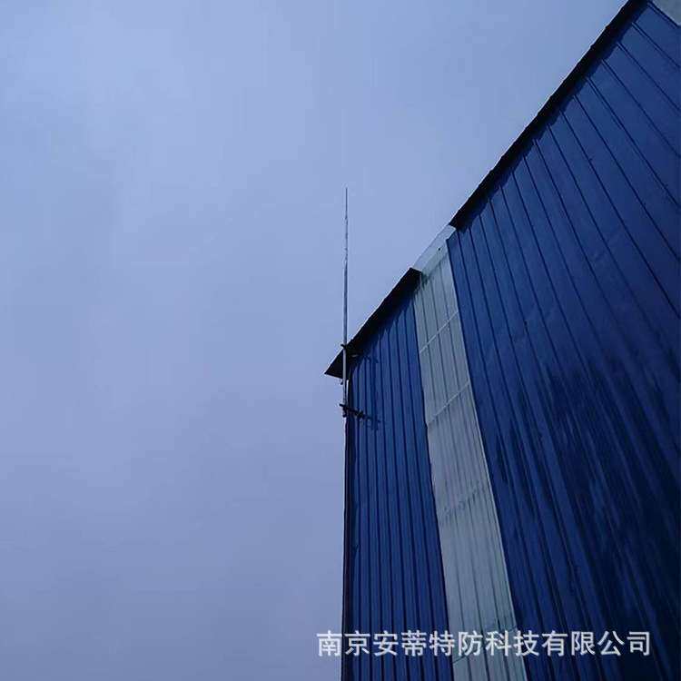 3-8米钢结构厂房屋面避雷针安装热镀锌材质寿命长防护范围大