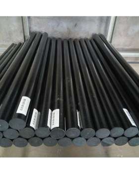 黑色加纤PA66棒 黑色PA66-GF30尼龙棒 常州pa66+gf棒材聚酰胺棒材