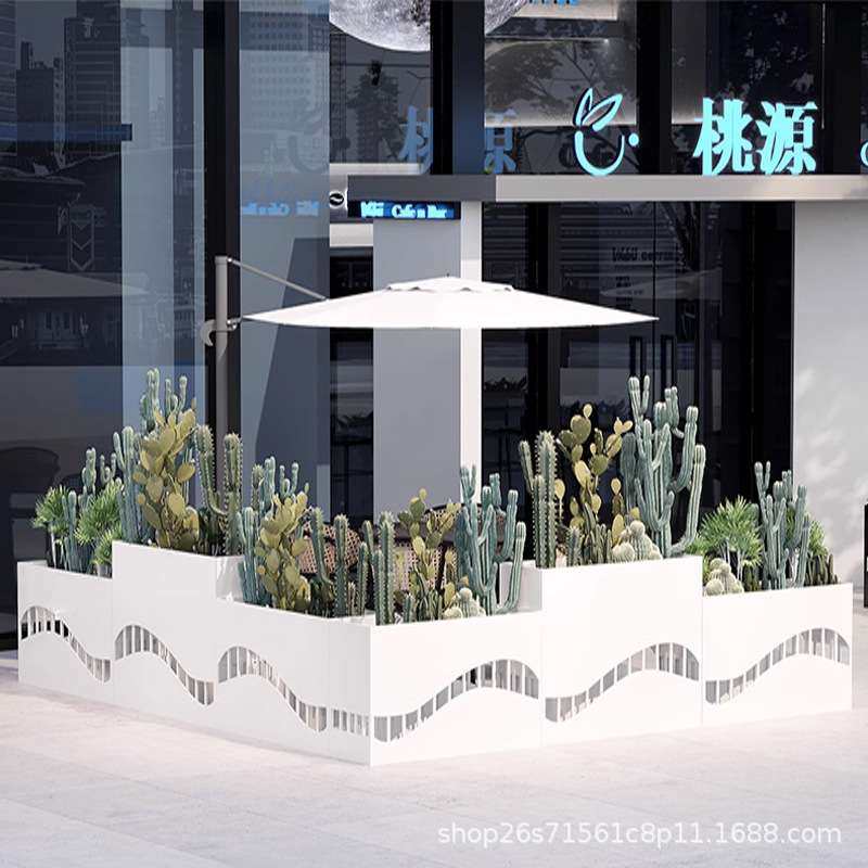 户外不锈钢花箱组合咖啡厅花盆花坛移动花架商业街道门庭隔断,鲜花速递/花卉仿真/绿植园艺,割草机/草坪机,淘宝优惠券,粉丝福利购,淘宝优惠卷