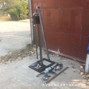 立式家用打井机小型架子轻便好操作水井钻机室内打井神器山东厂家