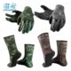 s寒袜子防滑GC伪装 渔love加厚防re色 i潜水猎自由潜手套s迷彩3mms