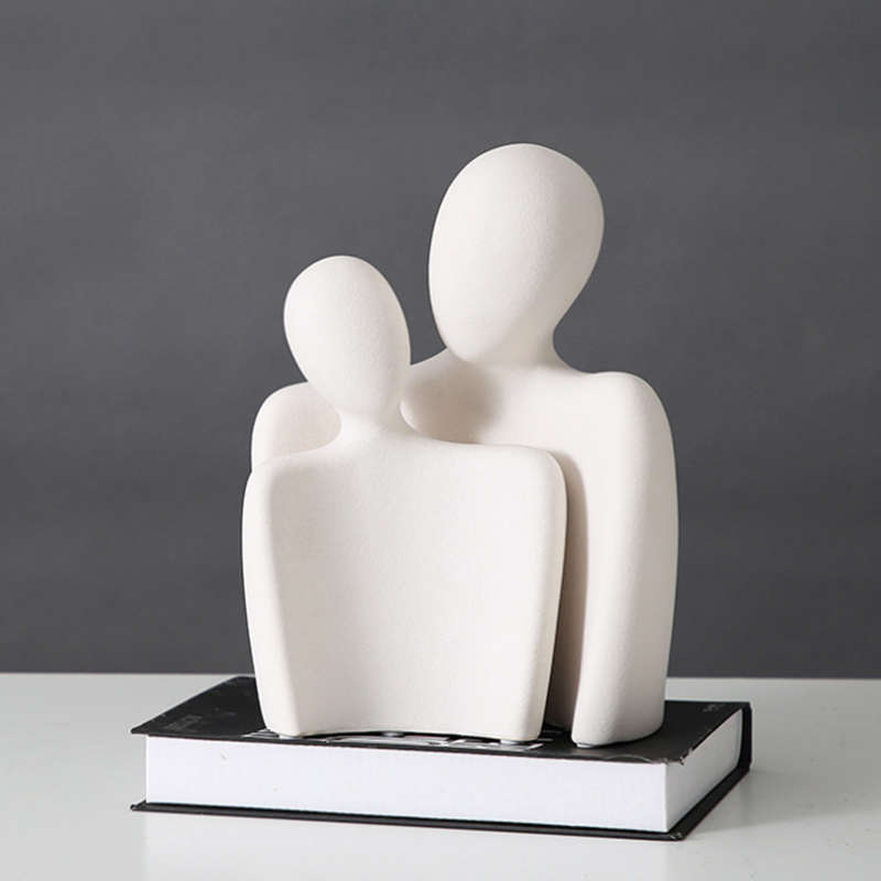 现代抽象艺术意式极简摆件酒柜客厅玄关卧室N电视柜轻奢家居装饰