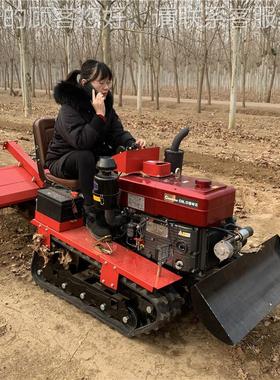 5马力自式履带耕机 田旋园RDI菜地履带式松土机 走3农用履带翻土