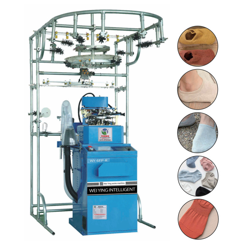 WY-6FP-R 全电脑平板隐形织袜机3.5寸 3.75寸织袜机自动袜机