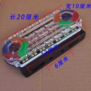 燈通用尾燈行車剎車24v貨車倒車爆閃led七彩 追防霧多功能型防改裝