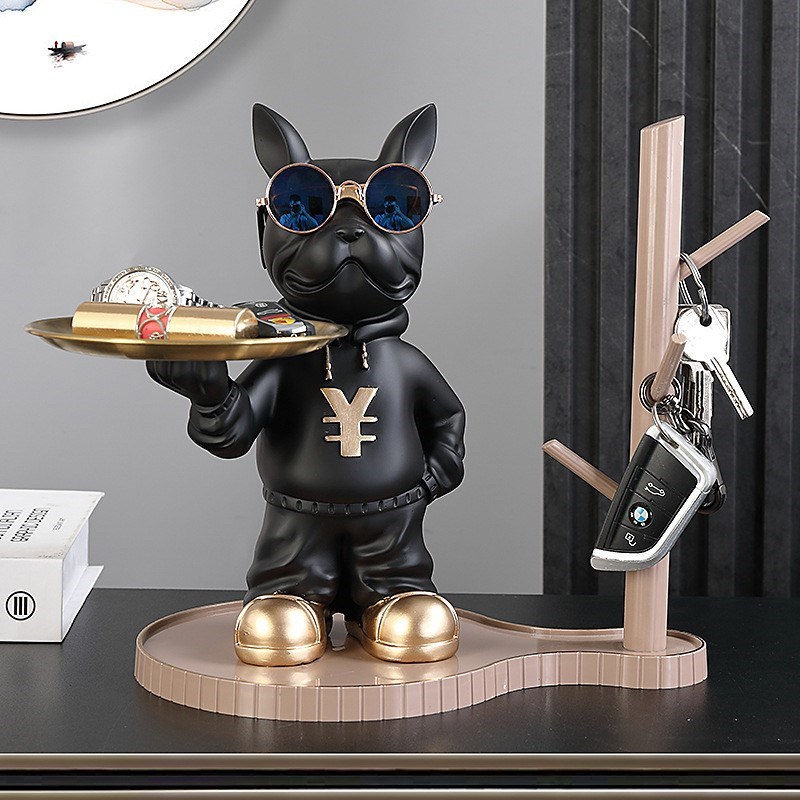 进门口玄关钥匙收纳摆件网红家用客厅鞋柜桌面轻T奢挂架创意装饰