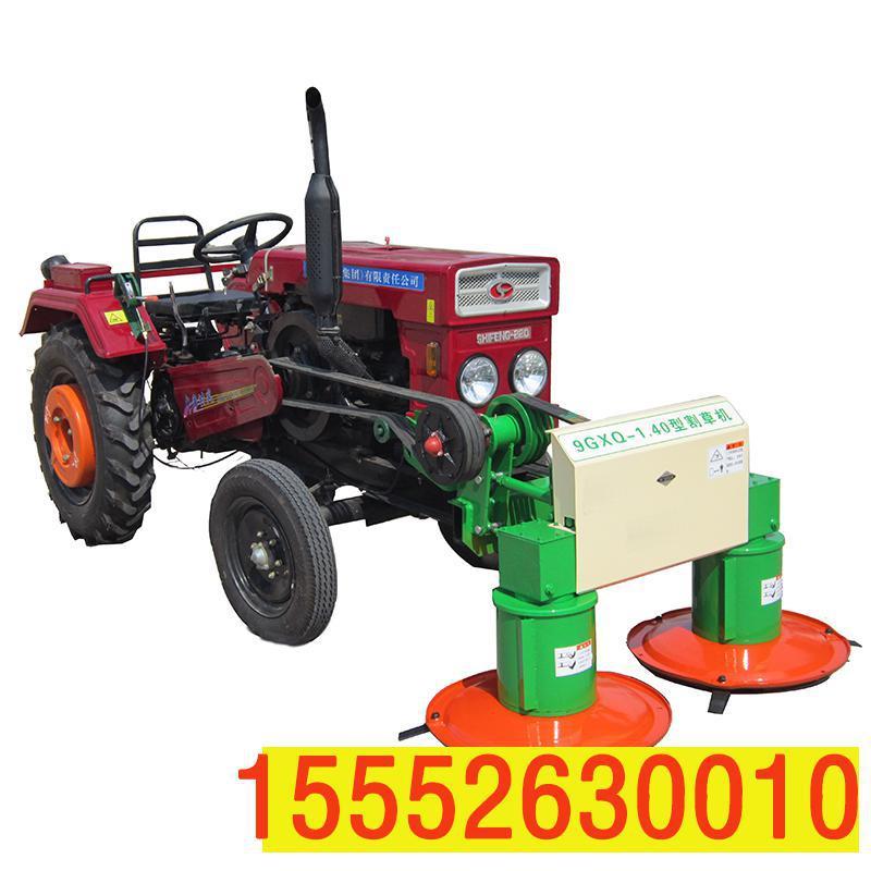 荒地高草艾草收割机小四轮前置单双圆盘割草机苜蓿收割机价格