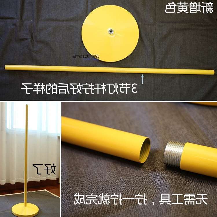 落地台灯圆形底座+三脚架直杆手机艾灸支架连接杆吊杆内牙金属管图片