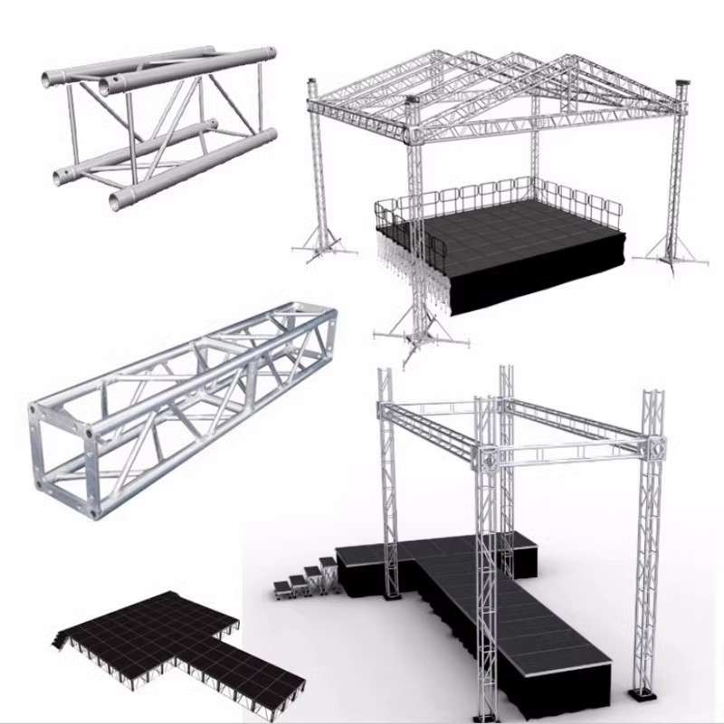 上海龙门架背景舞台灯光架铝合金桁架展会车展户外插销3040truss