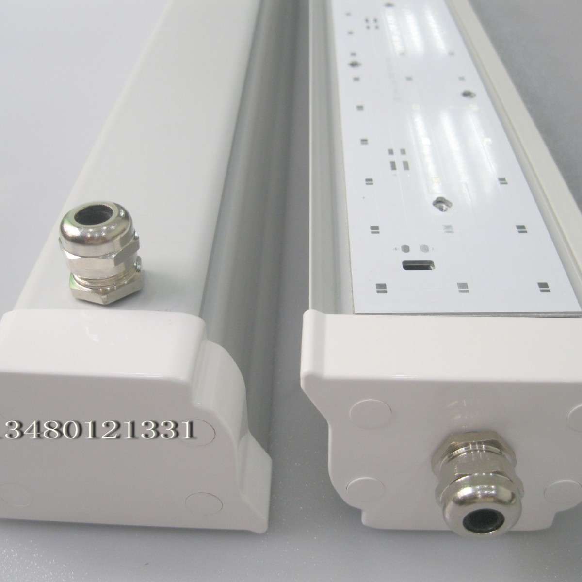 深圳灯具厂家直销LED线条灯外壳、40W led带透镜条形灯套件90°
