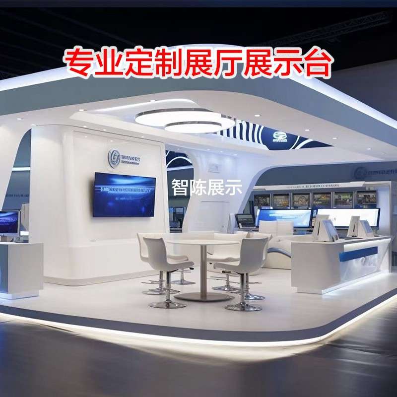 公司展厅产品中岛展示台企业发展历程文化墙荣誉展示柜木质展示柜